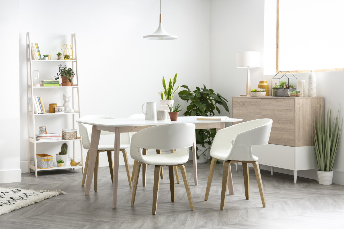 Leiter-Regal im skandinavischen Stil helles Holz und wei WILO