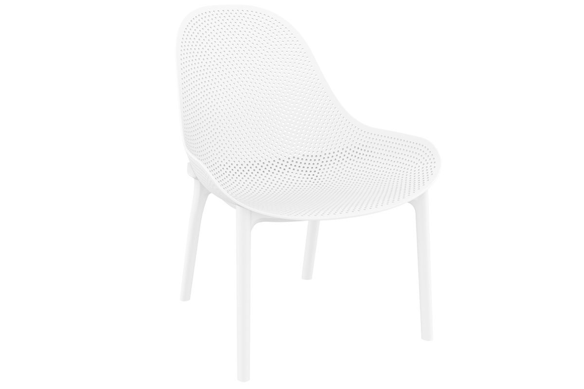 Liegesthle stapelbar Wei Indoor/Outdoor (4-er Satz) OSKOL