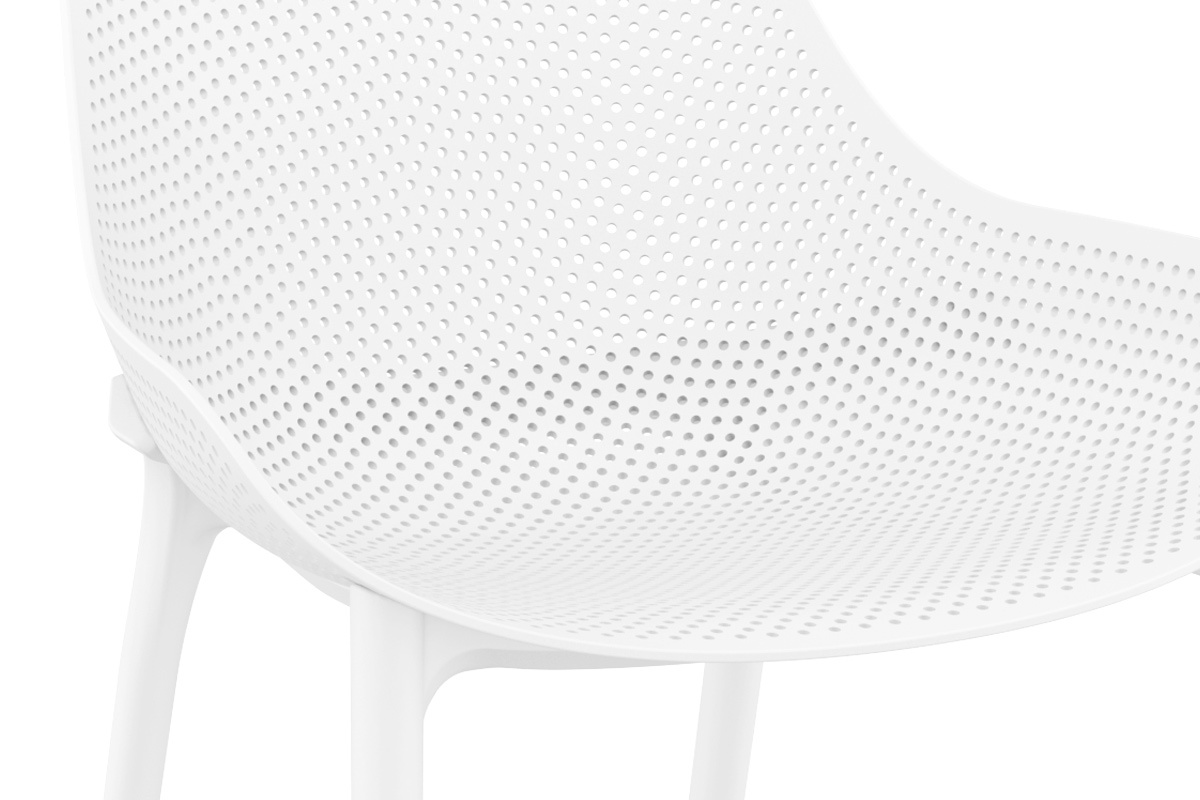 Liegesthle stapelbar Wei Indoor/Outdoor (4-er Satz) OSKOL