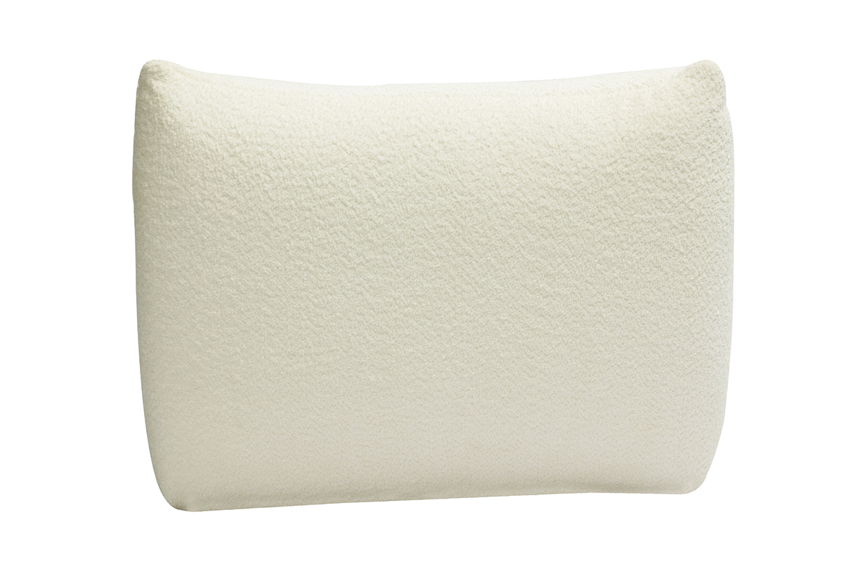 Lounge-Sessel aus Boucl-Stoff in gebrochenem Wei BUMPY