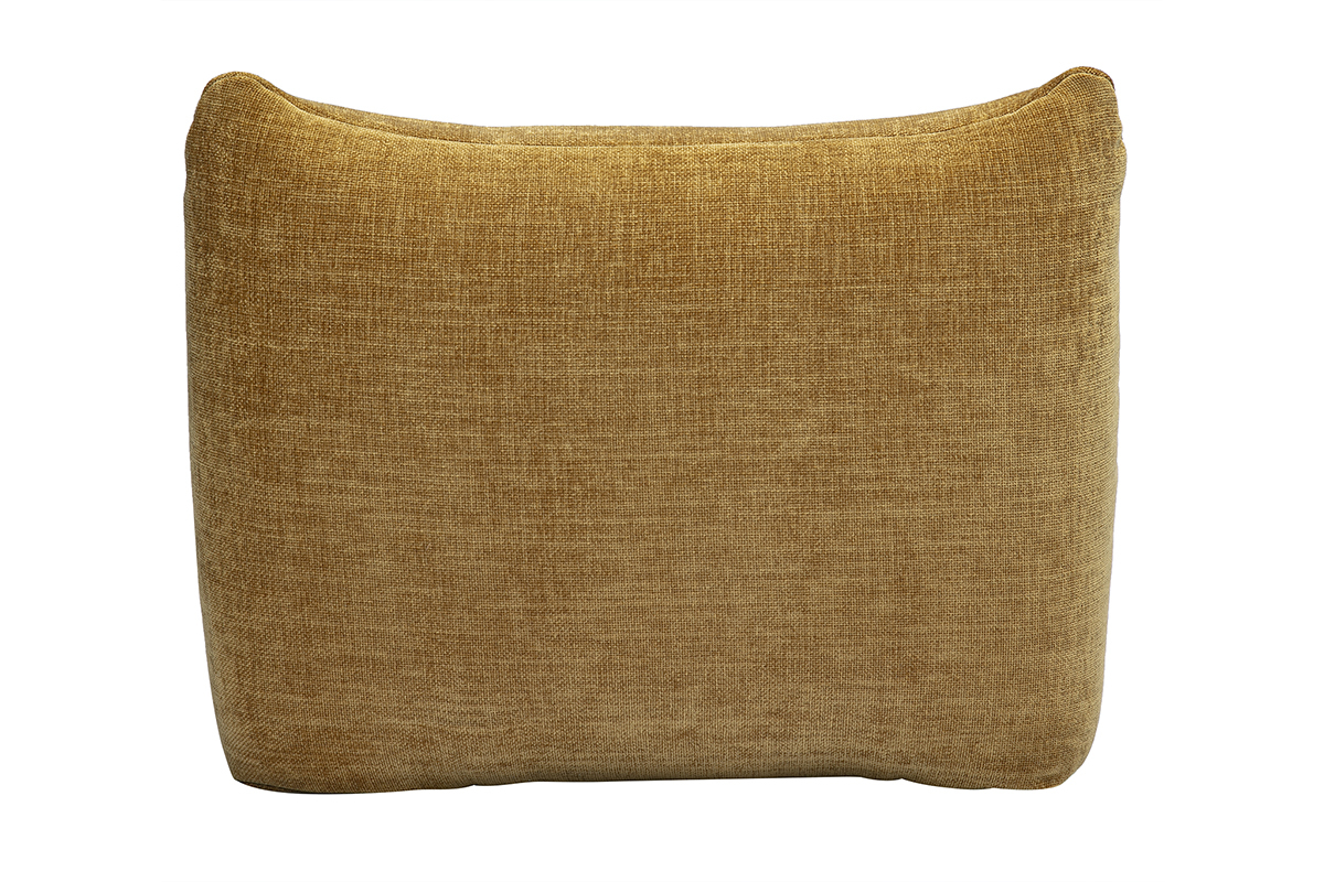 Lounge-Sessel in bronzefarbenem Samt-Effekt Stoff BUMPY