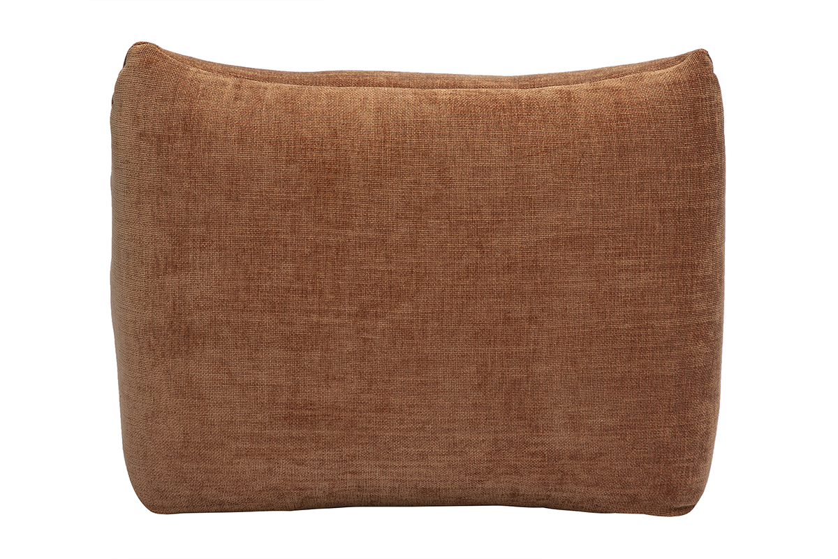 BUMPY Sessel in verbrannter Erde Samtstoff, R�ckansicht.