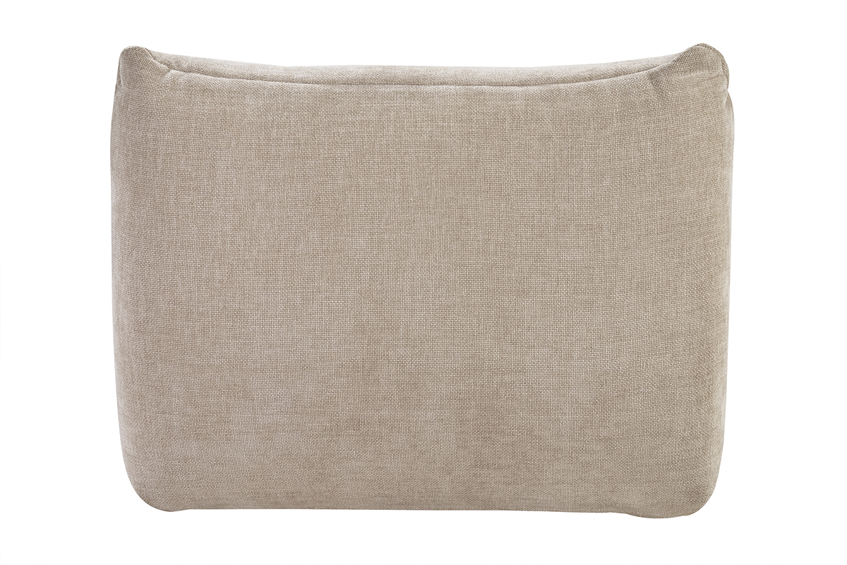 Lounge-Sessel in taupefarbenem Samteffekt-Stoff BUMPY