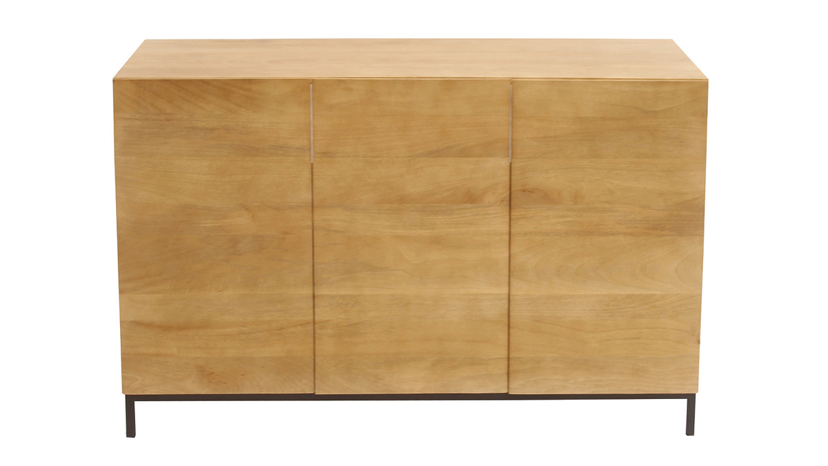 Massives Badezimmerm�bel aus Mangoholz L120 cm YPSTER