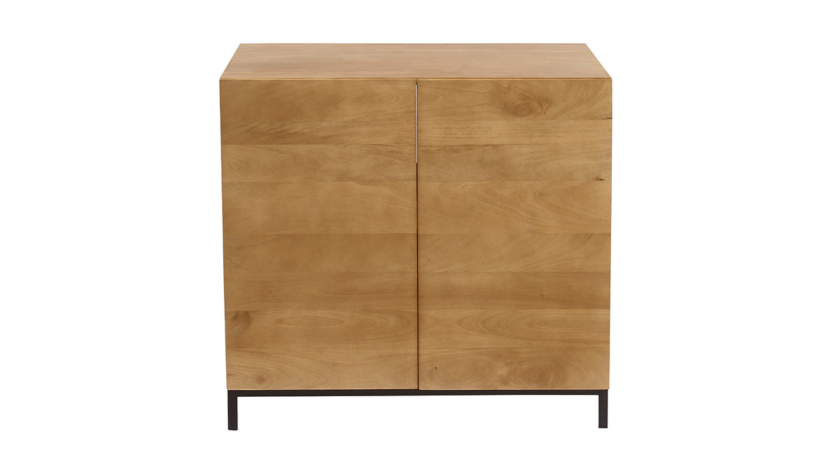 Massives Mangoholz-Badezimmerschrank L80 cm YPSTER