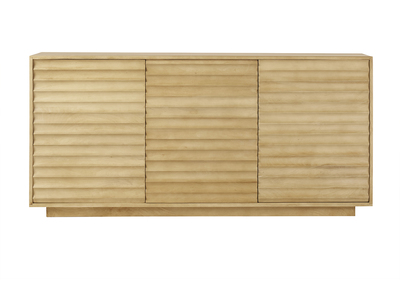 Massivholz-Sideboard aus Mangoholz mit 3 Türen L160 cm MATCHA