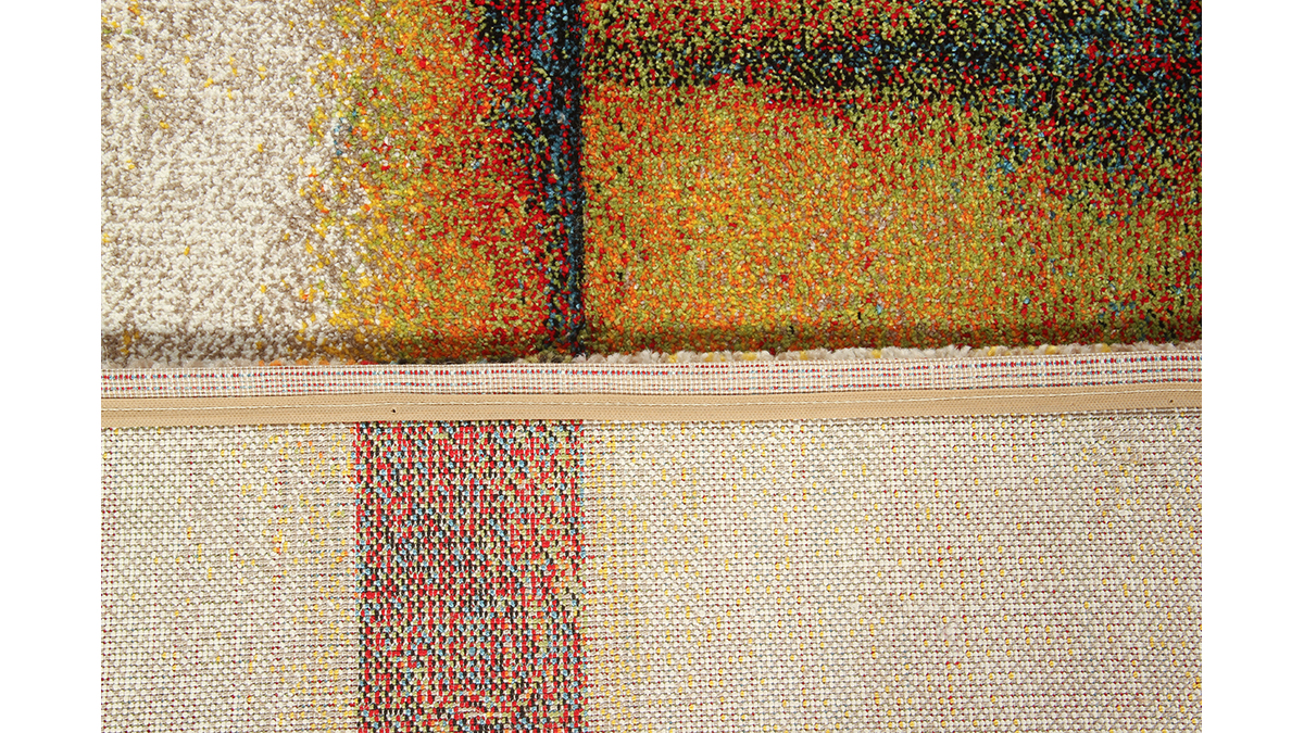 Mehrfarbiger Teppich 160 x 230 cm ABSTRAIT