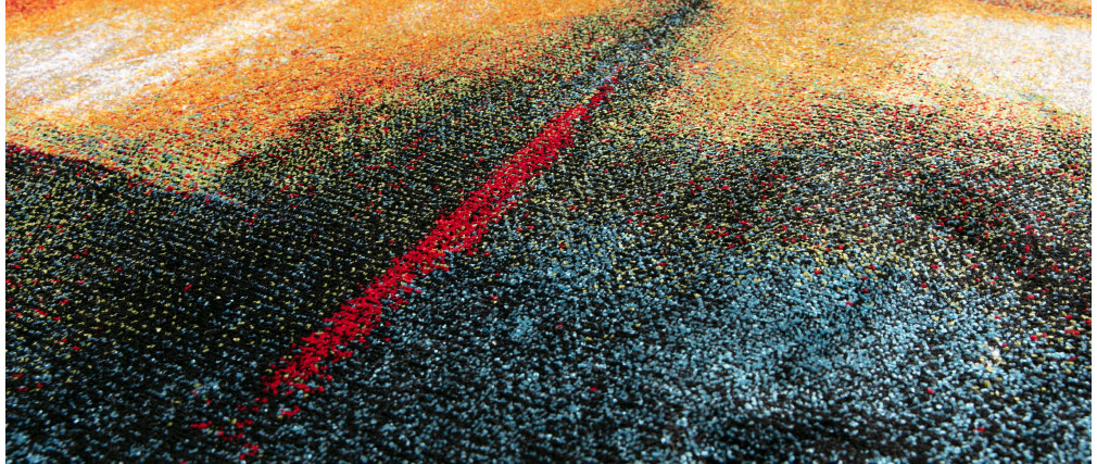 Mehrfarbiger Teppich 160 x 230 cm ABSTRAIT