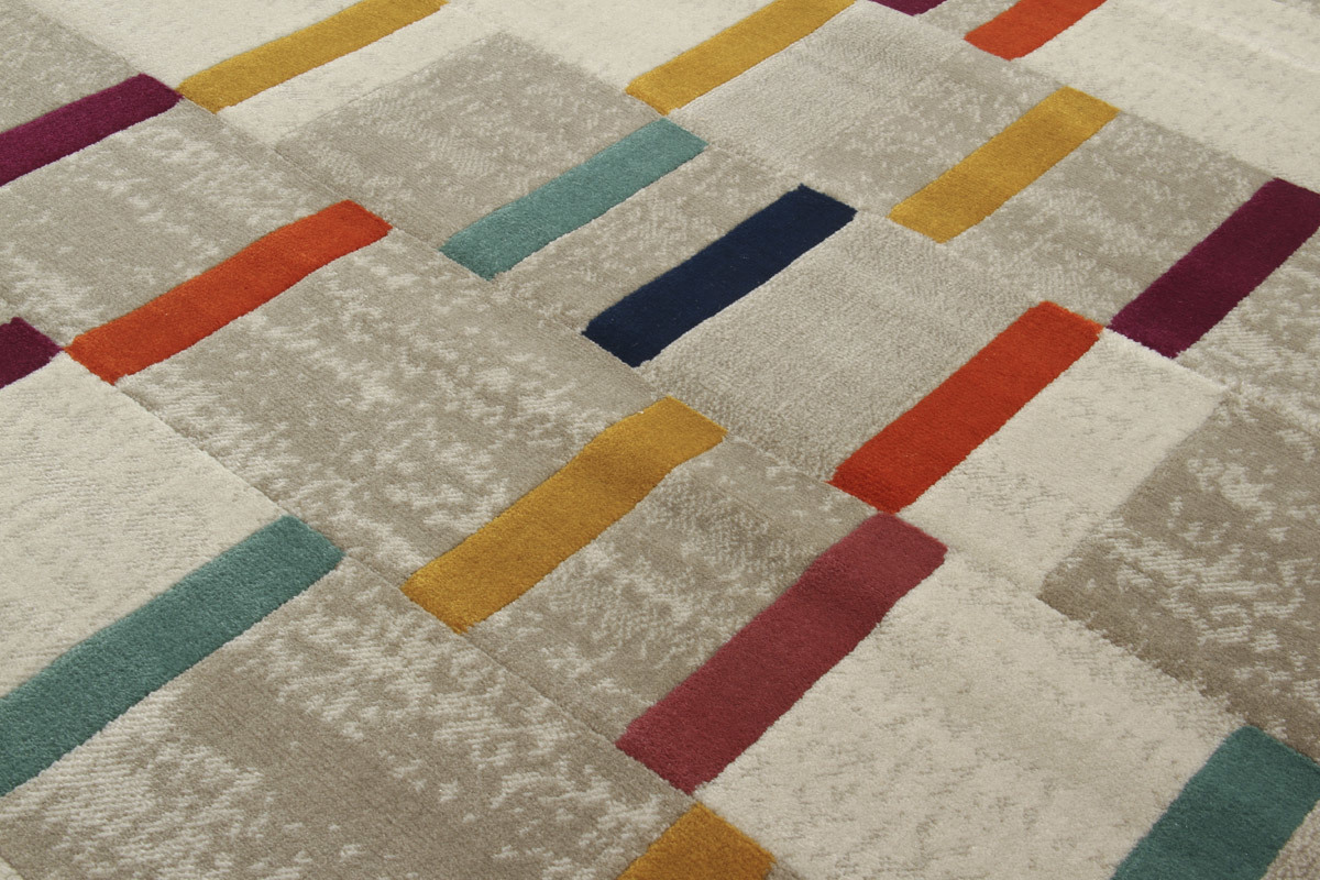 Mehrfarbiger Teppich 160 x 230 cm GIRARD