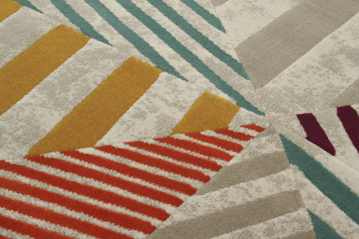 Mehrfarbiger Teppich 160�x�230�cm TRIANGLE