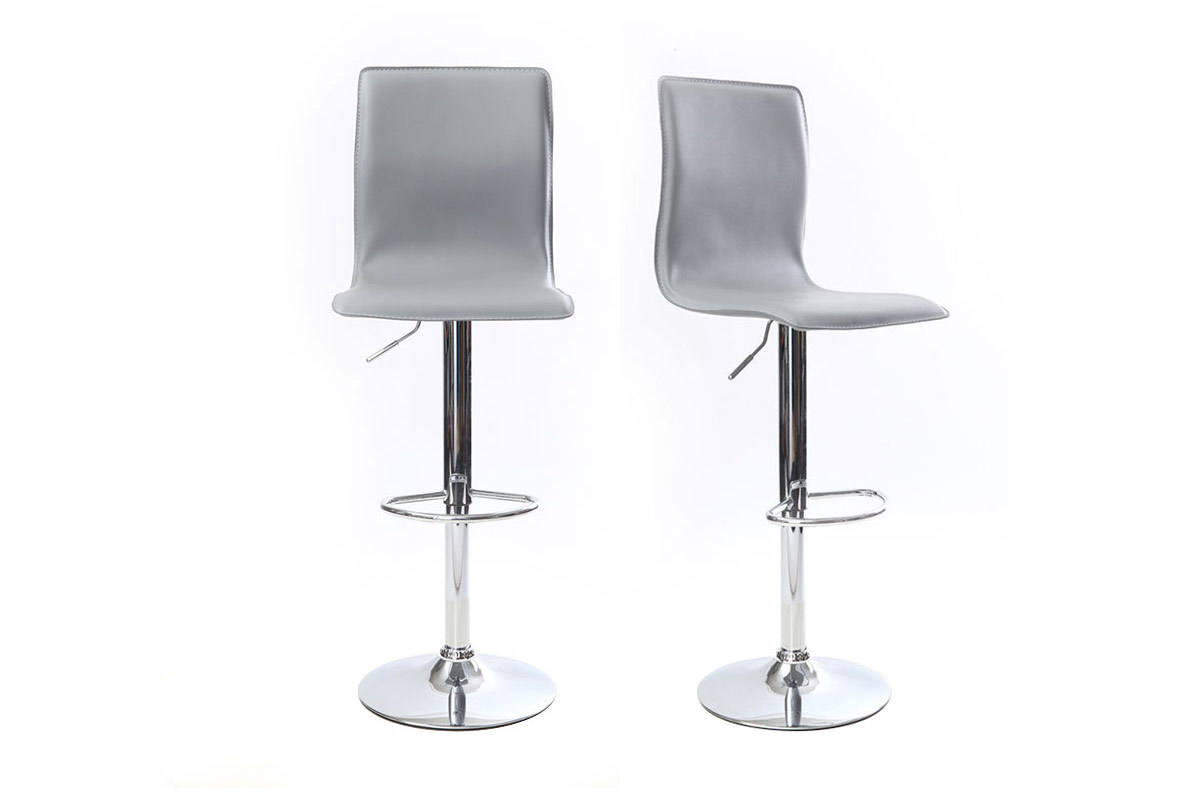 Moderner Bar- / Kchenhocker Grau SURF ALTO (2 Stck.)
