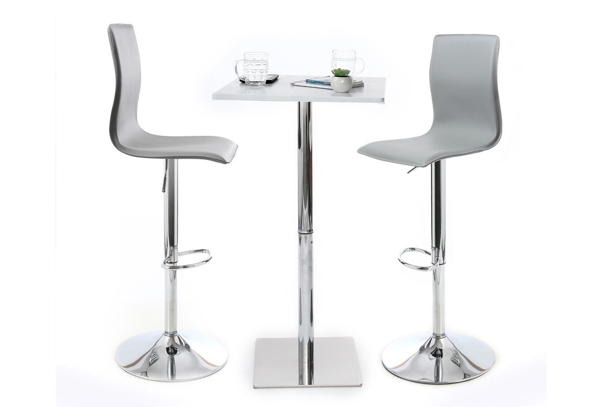 Moderner Bar- / Kchenhocker Grau SURF ALTO (2 Stck.)