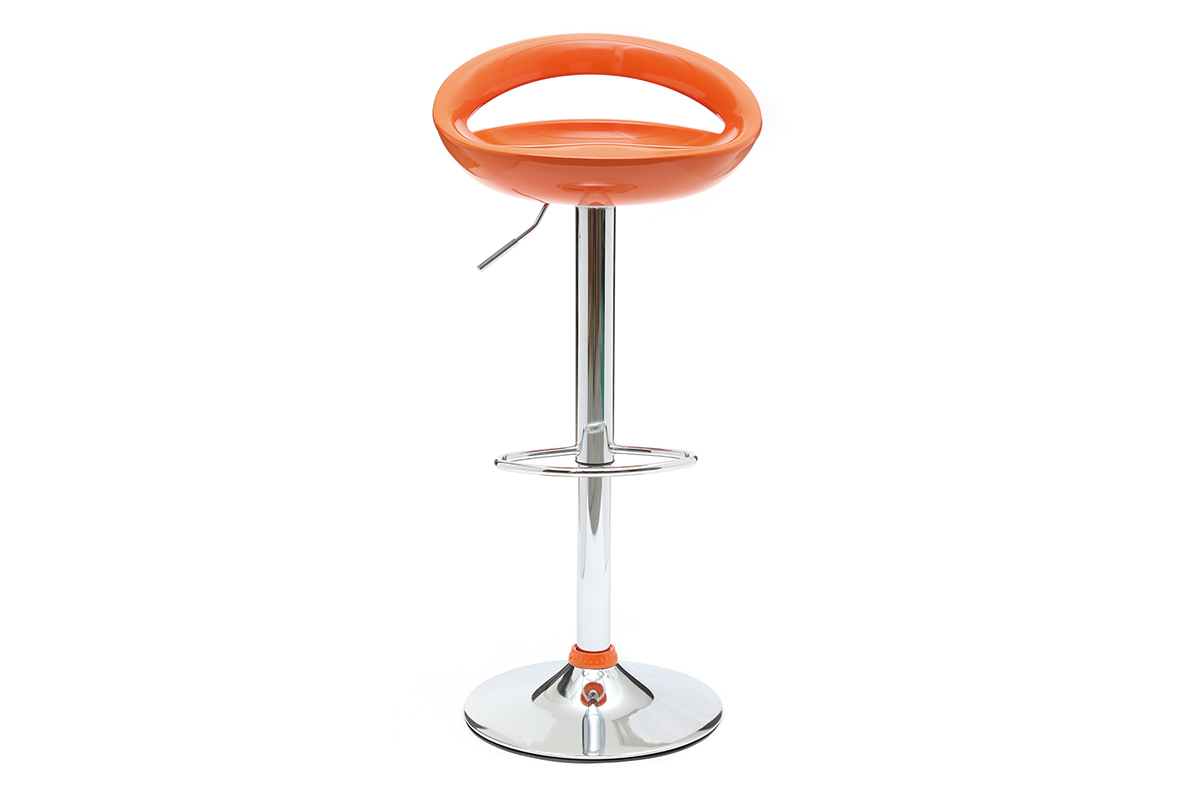 Moderner Barhocker / Kchenhocker Orange COMET (2 Stck.)