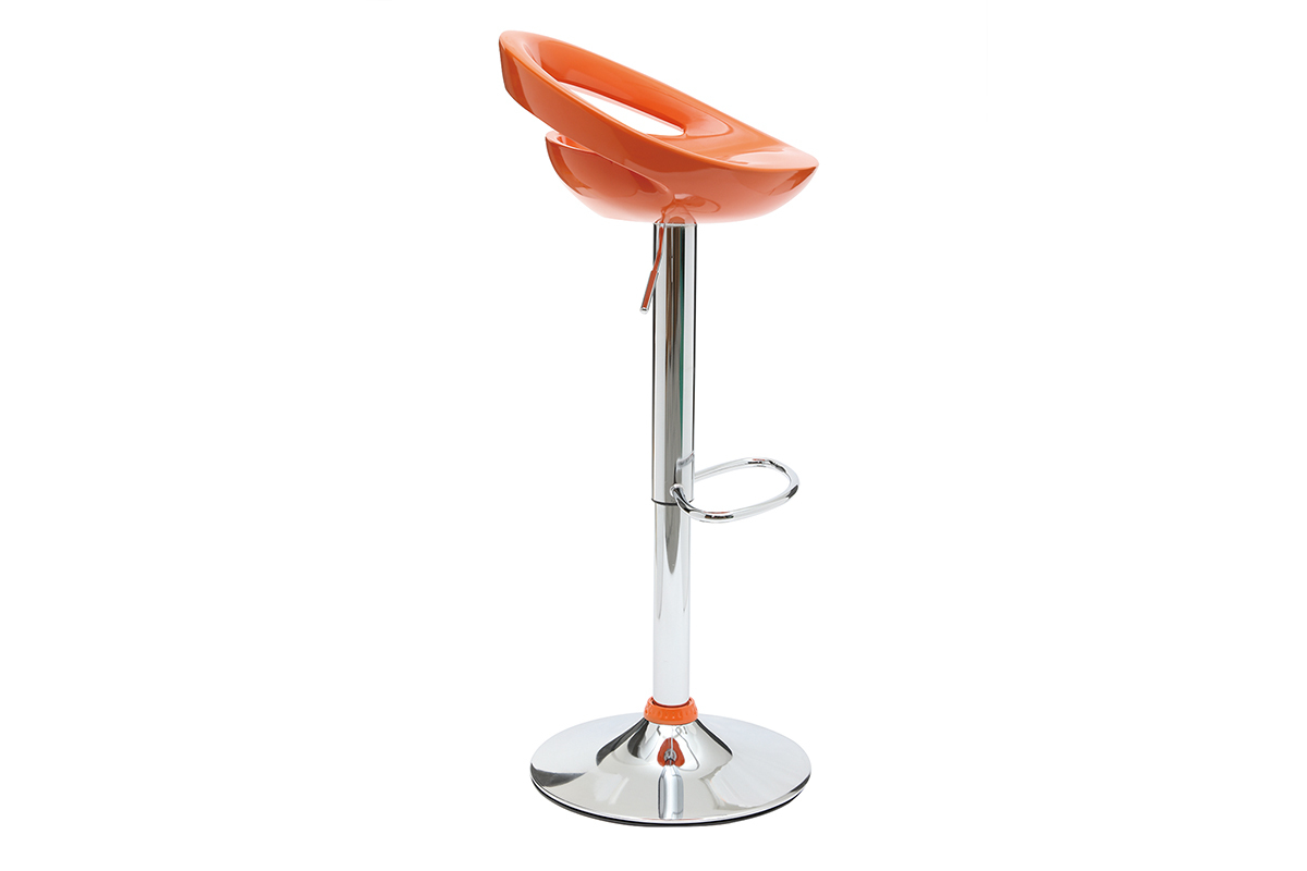 Moderner Barhocker / Kchenhocker Orange COMET (2 Stck.)
