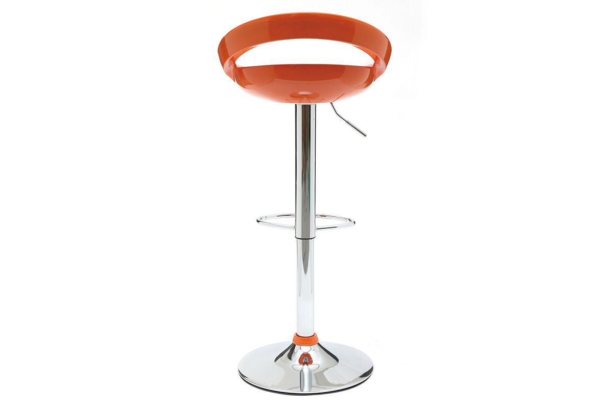 Moderner Barhocker / Kchenhocker Orange COMET (2 Stck.)