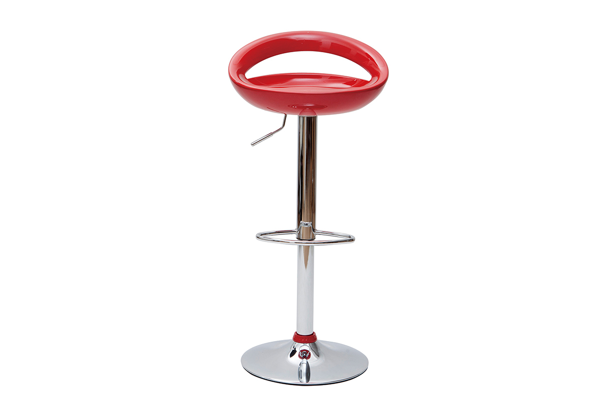 Moderner Barhocker / K�chenhocker Rot COMET (2 Stck.)