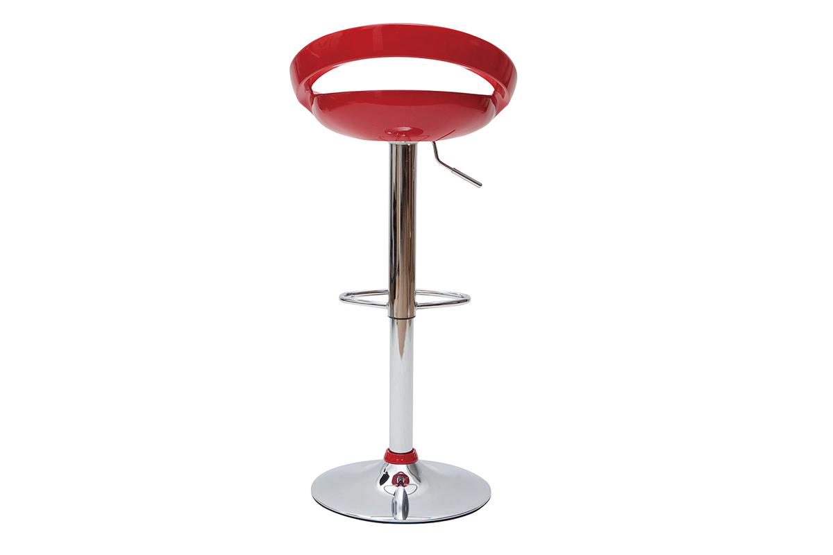 Moderner Barhocker / K�chenhocker Rot COMET (2 Stck.)