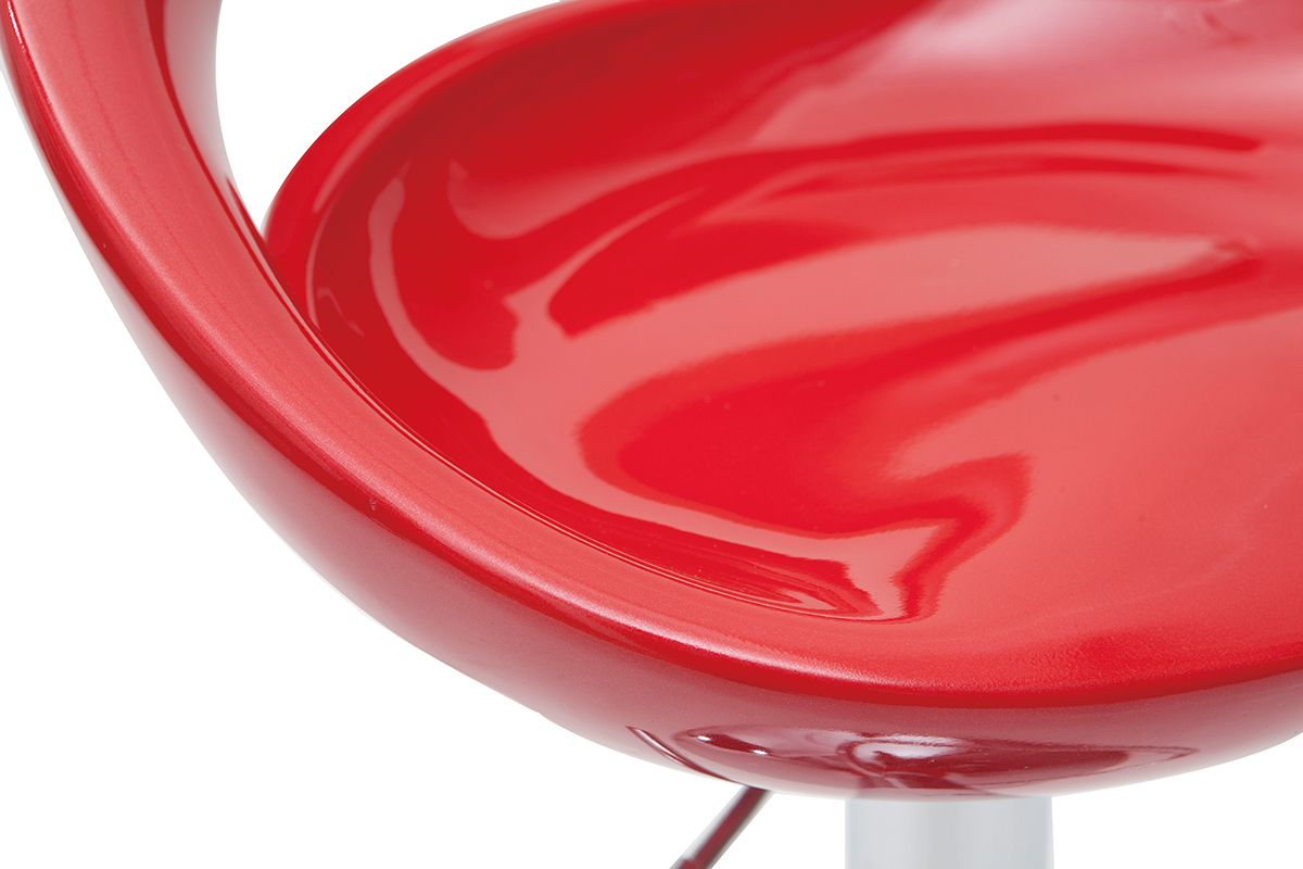 Moderner Barhocker / K�chenhocker Rot COMET (2 Stck.)