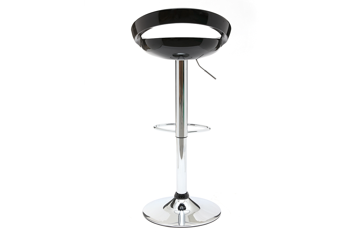 Moderner Barhocker / Kchenhocker Schwarz COMET (2 Stck.)
