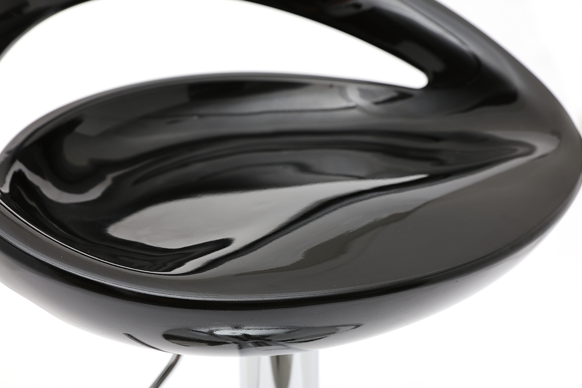 Moderner Barhocker / Kchenhocker Schwarz COMET (2 Stck.)
