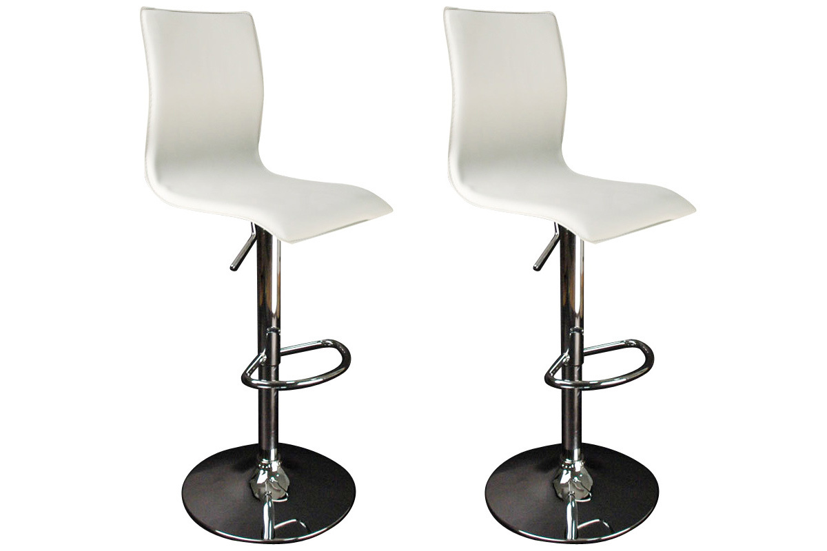 Moderner Barhocker / Kchenhocker SURF ALTO Wei (2 Stck.)