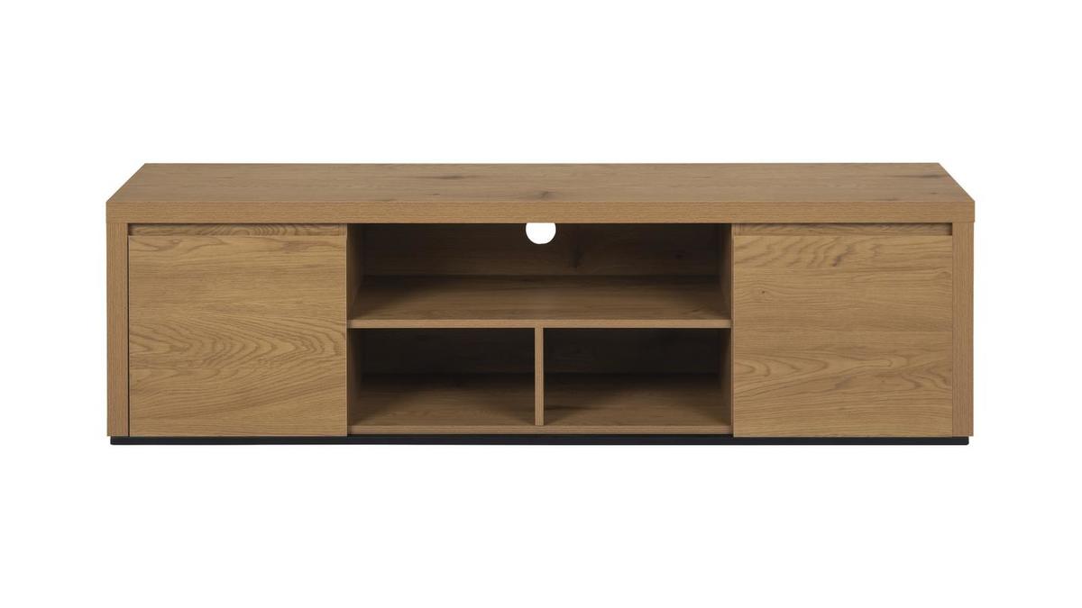 Moderner TV-Schrank mit 2 Tren in Eichenoptik B 160 cm NORCY