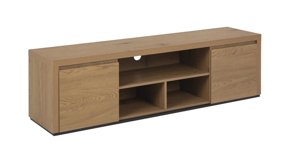 Moderner TV-Schrank mit 2 Tren in Eichenoptik B 160 cm NORCY