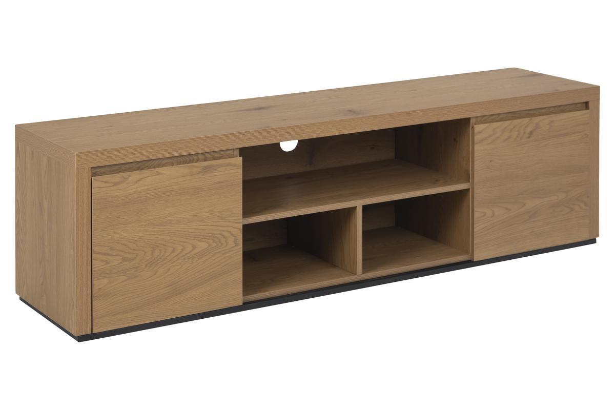 Moderner TV-Schrank mit 2 Tren in Eichenoptik B 160 cm NORCY
