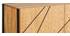 Modernes Sideboard mit eingraviertem Motiv in Eichenholz und schwarzes Metall B175 cm ICODE