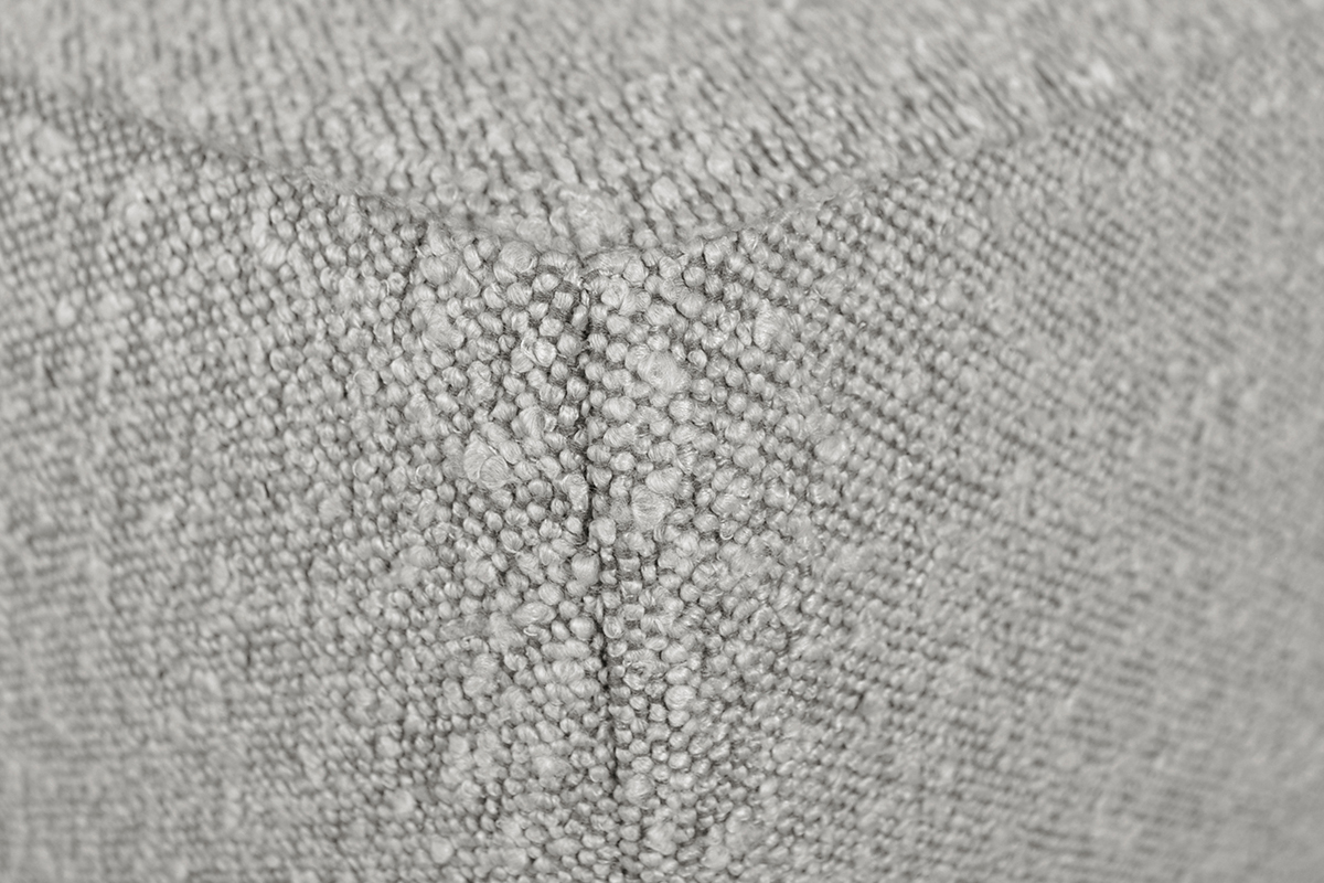 Modulare Sofa-Fusttze aus taupefarbenem Boucl-Stoff MORRIS