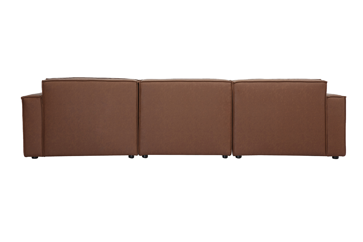 Modulares Vintage Sofas aus Leder mit 4 Sitzpltzen SPLIT