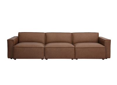 Modulares Vintage Sofas aus Leder mit 4 Sitzplätzen SPLIT