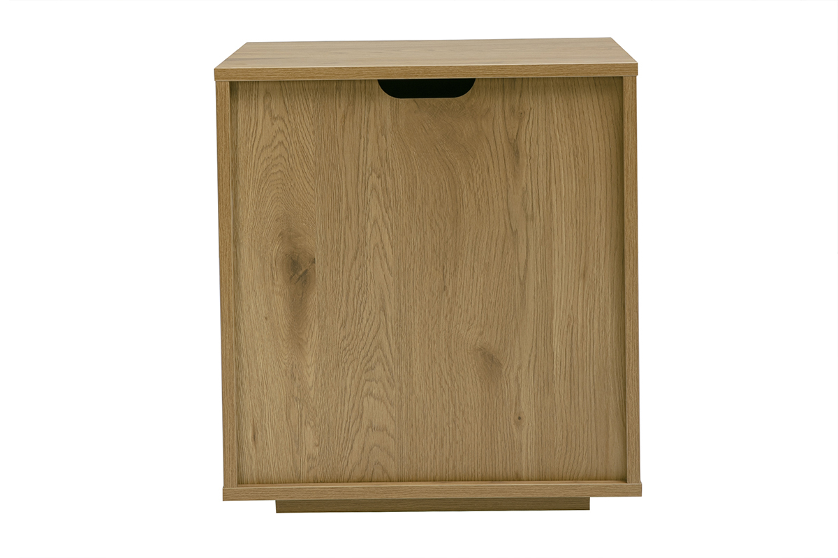 Nachttisch 2 Schubladen helle Holzoptik Eiche LOTHAIRE