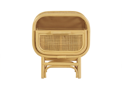 Nachttisch mit Rattan-Schublade LUWAK