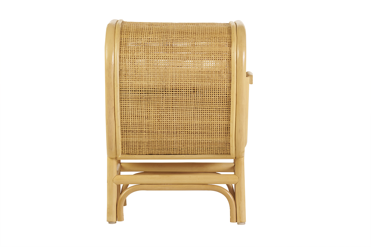 Nachttisch mit Rattan-Schublade LUWAK