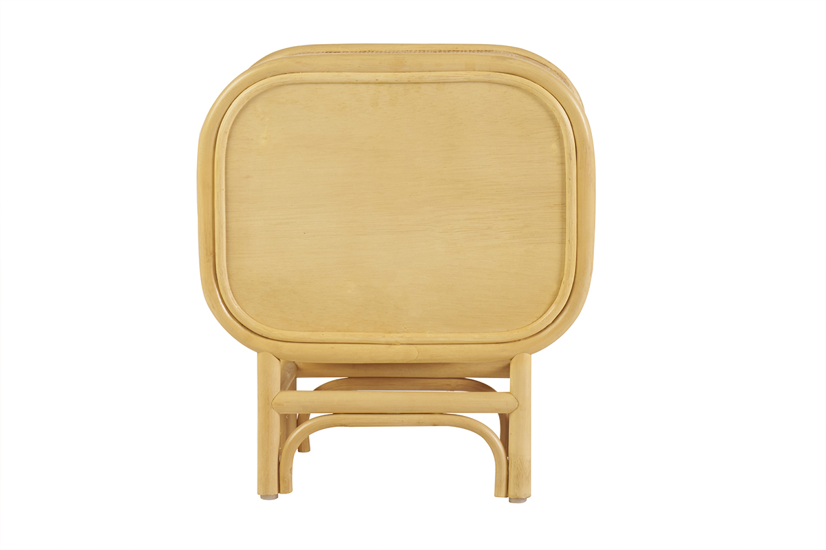 Nachttisch mit Rattan-Schublade LUWAK