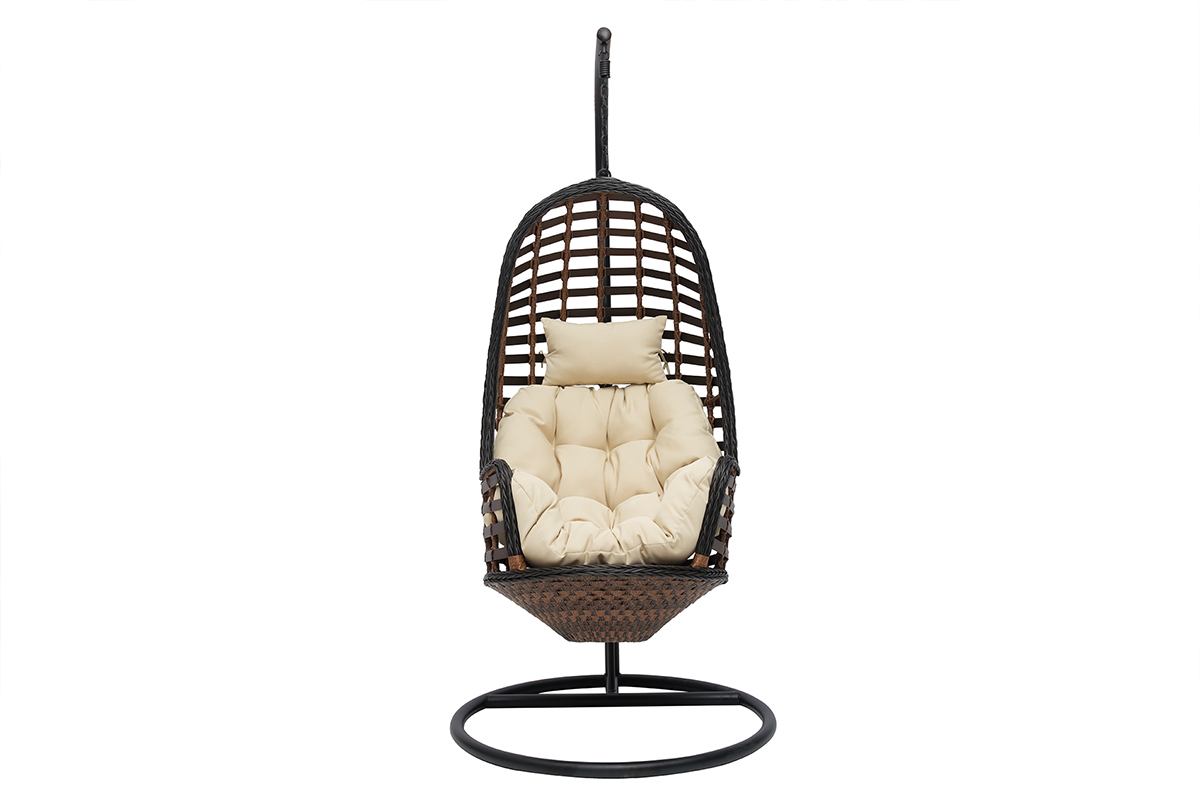 Outdoor-Hngesessel mit Rattan- und Metalleffekt LOMBOCK