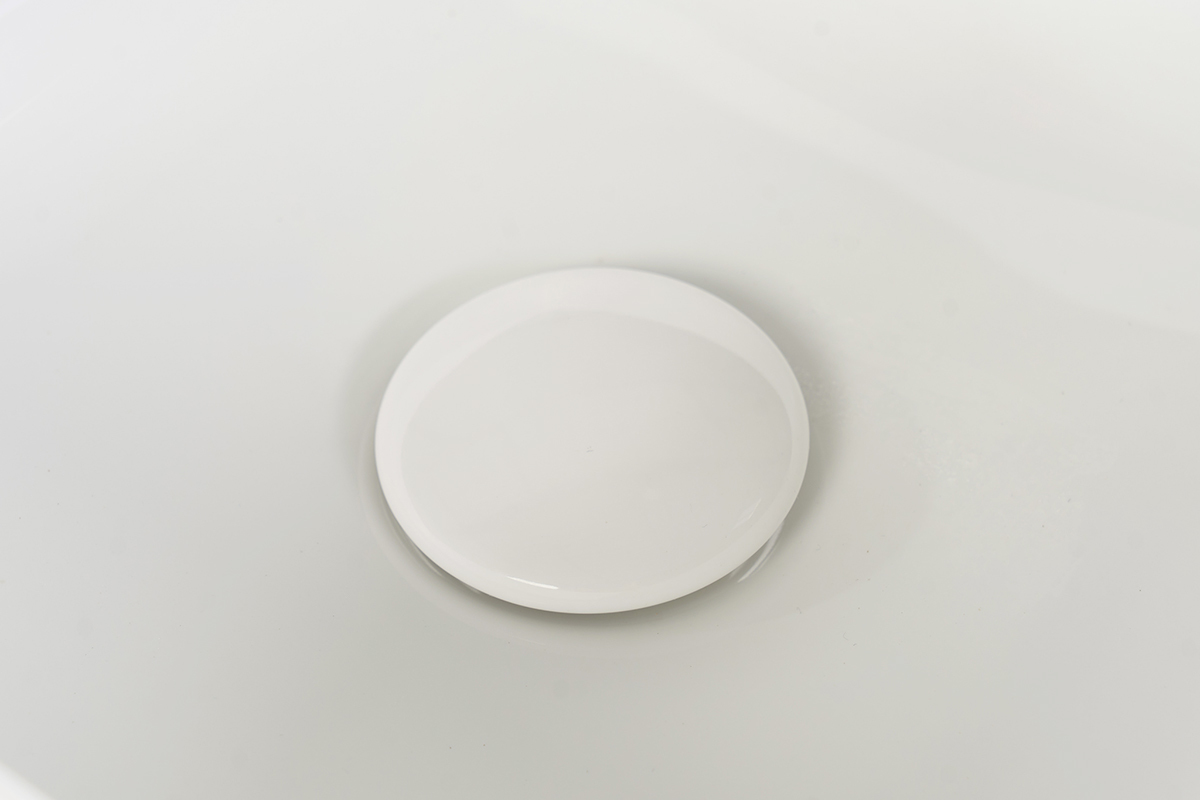 Ovale Keramikwaschbecken in Wei� L60.5 cm GALEA