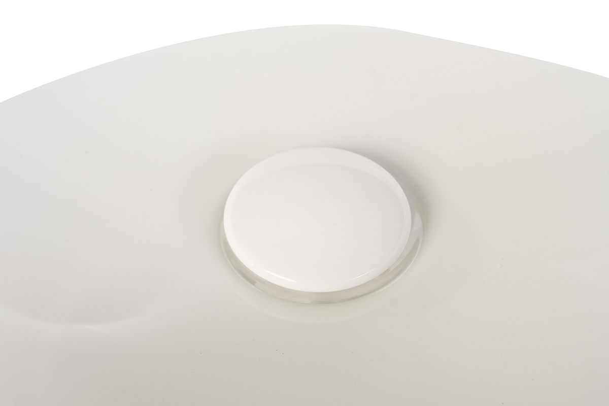 Ovale Waschbecken aus wei�er Keramik L52.5 cm YARA
