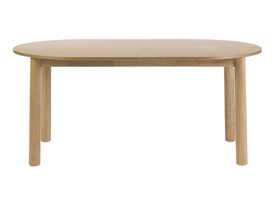 Ovaler ausziehbarer Esstisch aus hellem Holz, Esche L180-230 cm CLAUDIE