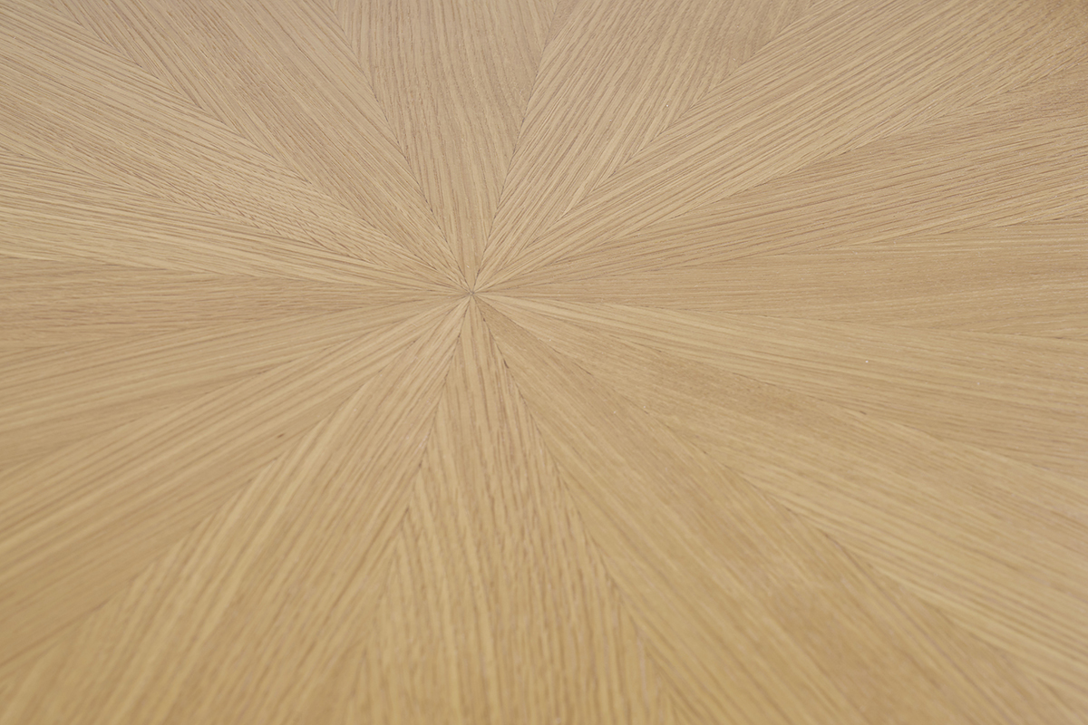 Ovaler Couchtisch aus hellem Eichenholz L90 cm DIELLI