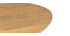 Ovaler Couchtisch aus massivem, hellen Mangoholz B100 cm PALEY