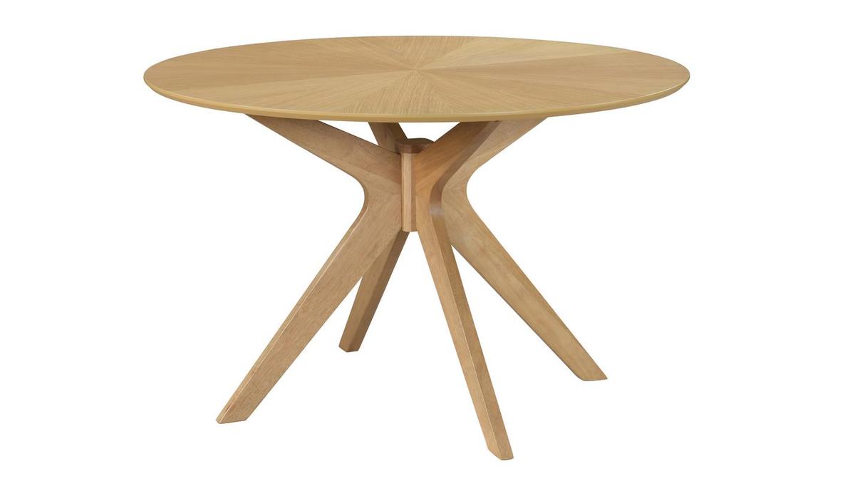 Ovaler Design-Esstisch aus Eiche L160 cm DIELLI