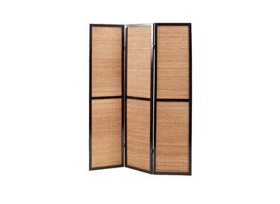 Paravent aus Bambus und Holz im asiatischen Stil Suwa