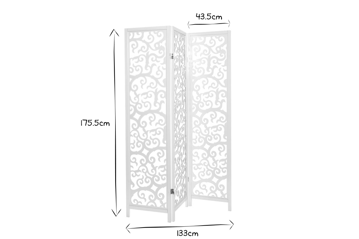 Paravent aus Holz ARABESQUE