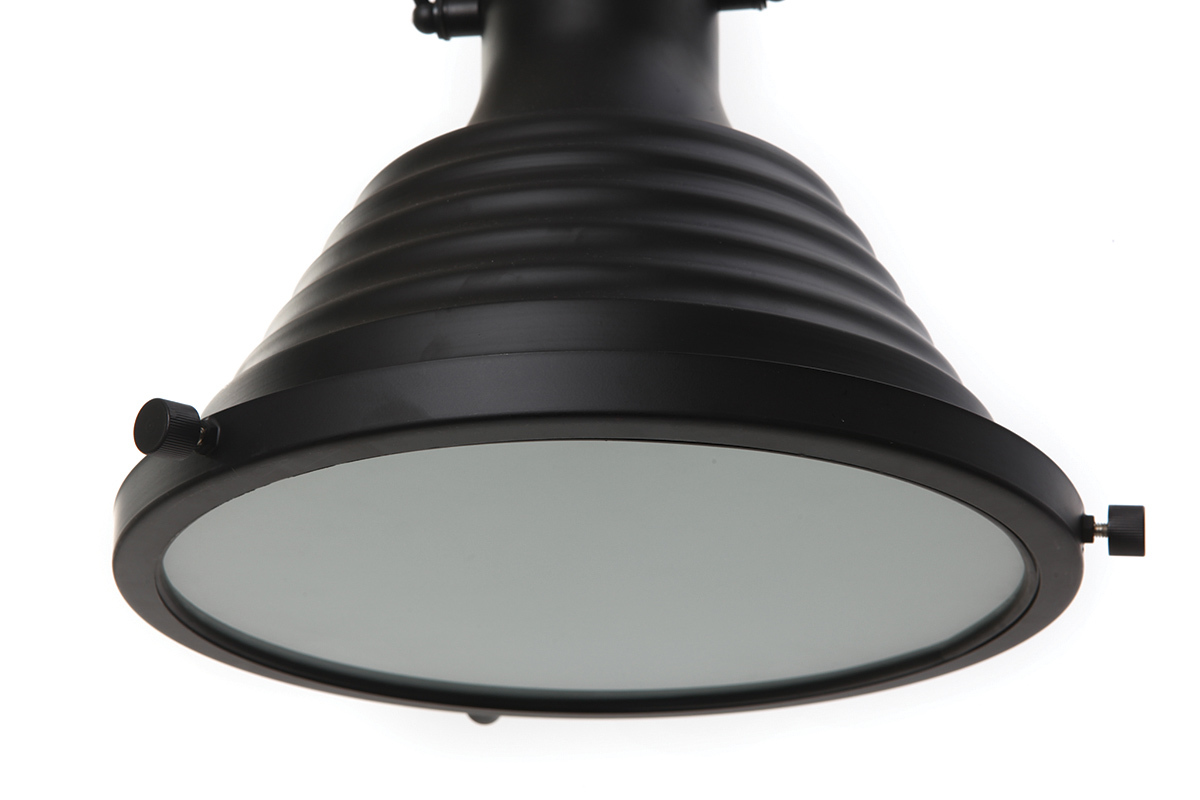 Pendellampe Industriestil Schwarz matt INDUSTRIA