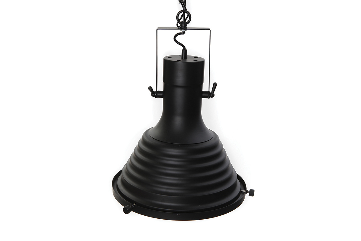 Pendellampe Industriestil Schwarz matt INDUSTRIA