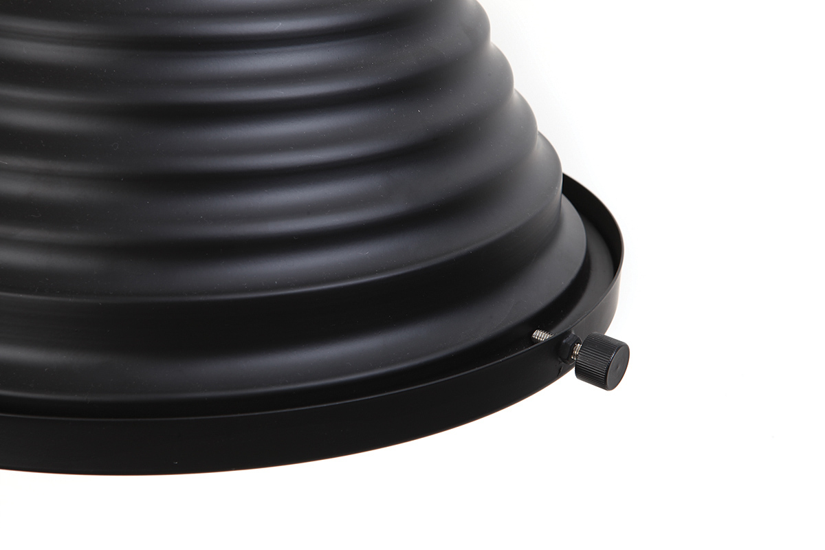 Pendellampe Industriestil Schwarz matt INDUSTRIA