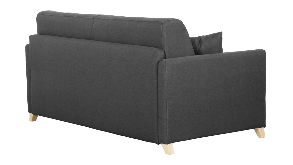 Perlgraues skandinavisches 3-Sitzer-Sofabett SKANDY