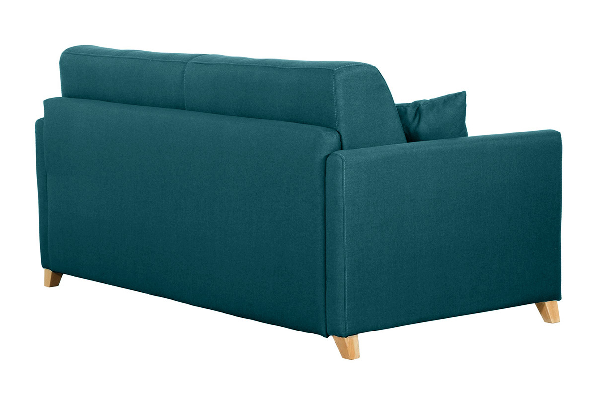 Pfauenblau skandinavisches 3-Sitzer-Sofabett SKANDY